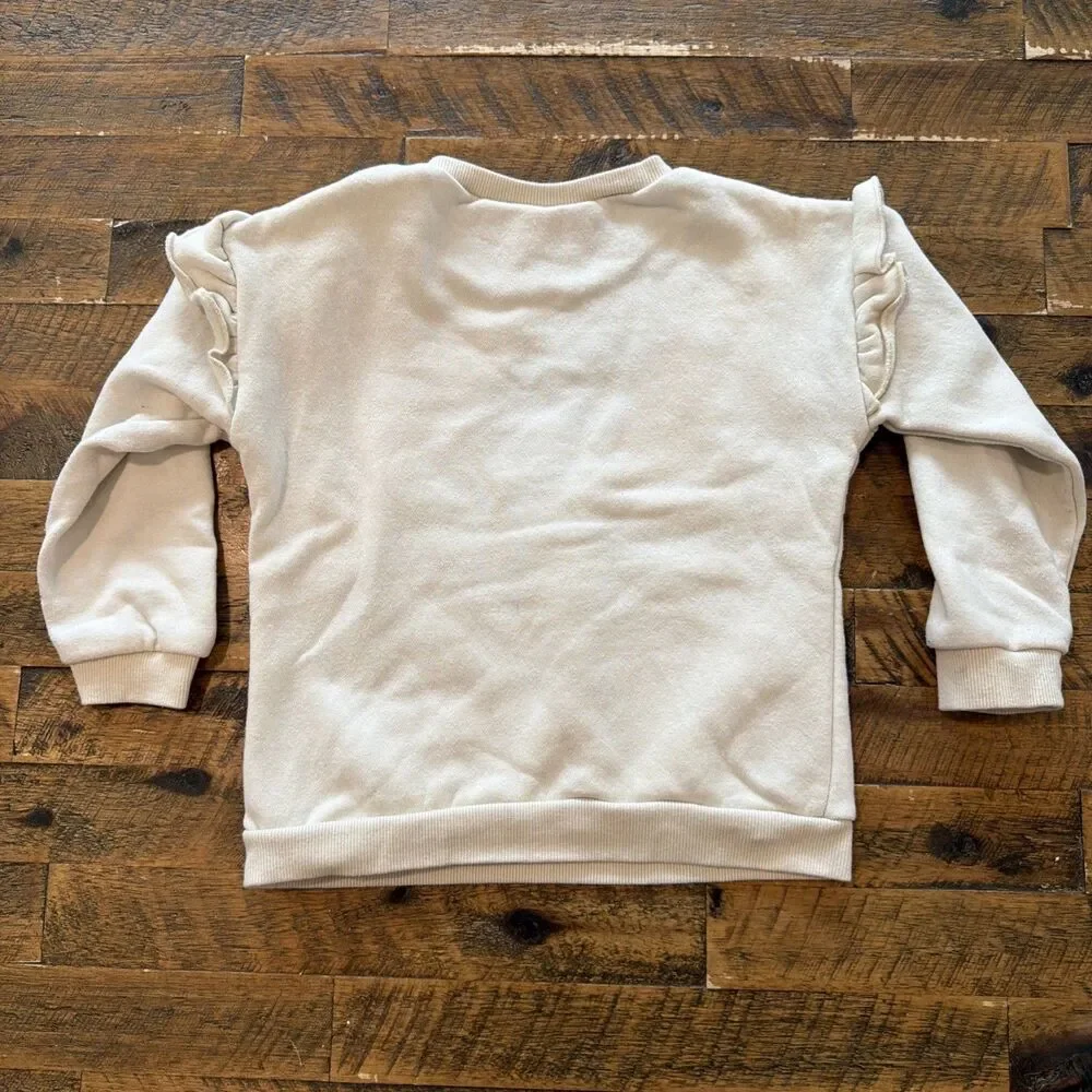 Disney Junior Mini Sweatshirt 4T Minnie Daisy Figaro